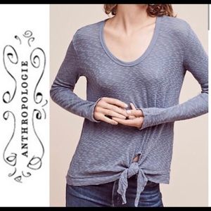 Anthropologie Left Of Center Knot Sweater